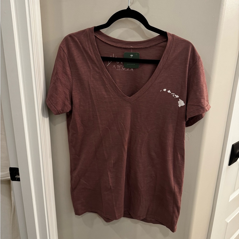 Hawaii Tshirt, purple (plum) color, XL